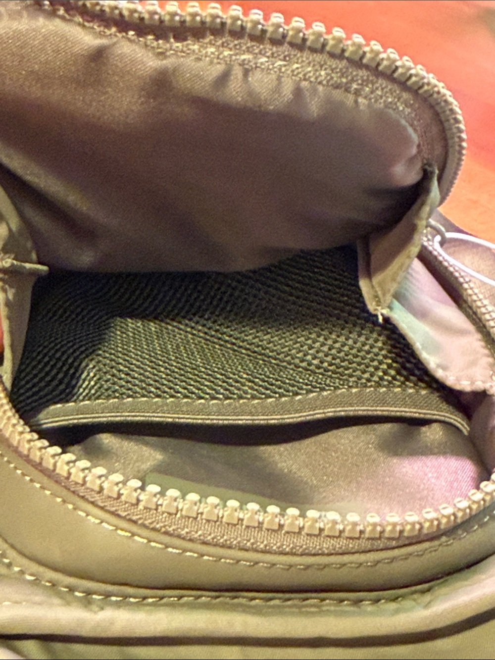 lululemon athletica Olive Green Crossbody Sling with Front Zipper Pocket - Picture 5 of 9
